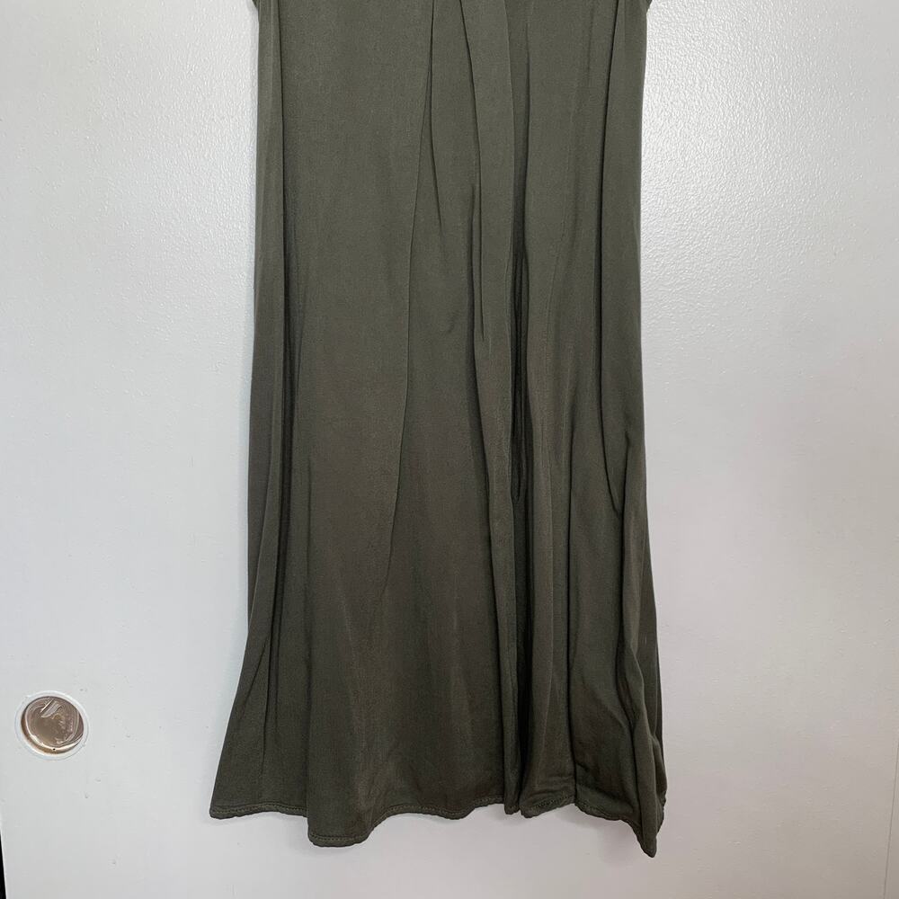 3/$20 Mossimo Supply Co womens army green sleeveless button front shirt dress XS - Picture 7 of 10